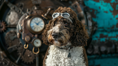 Steampunk Labradoodle Dog