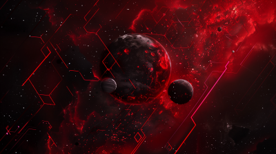 Black and Red Abstract Gaming Background