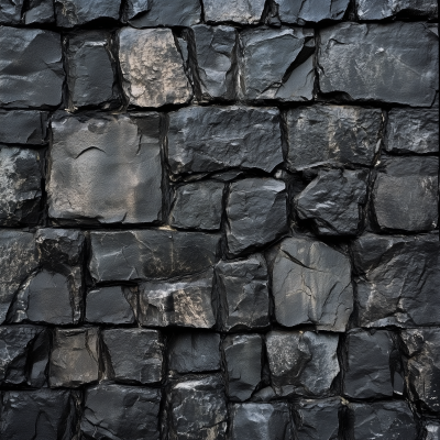 Black Stone Wall Texture