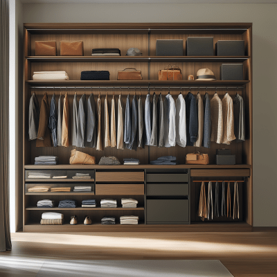 Modern Wardrobe in Dressing Room