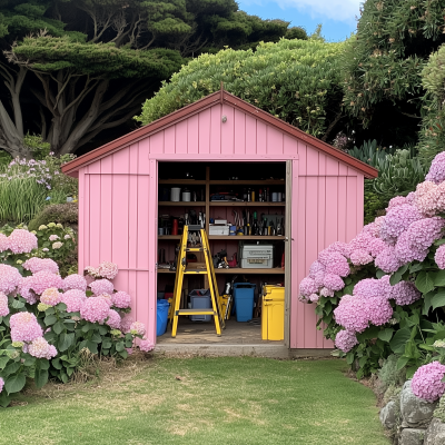 Vibrant Gardening Shed