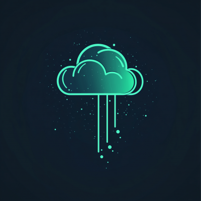 Genie from a Cloud Vector Illustration