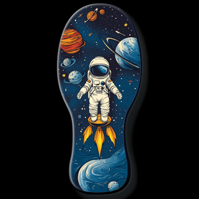 Space-themed Kids Pickleball Paddle Design