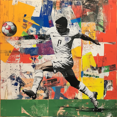 Contemporary Football Collage