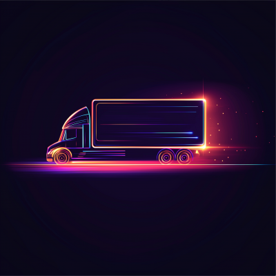 LED Truck Advertisement Logo