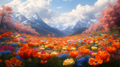 Enchanting Flower Field