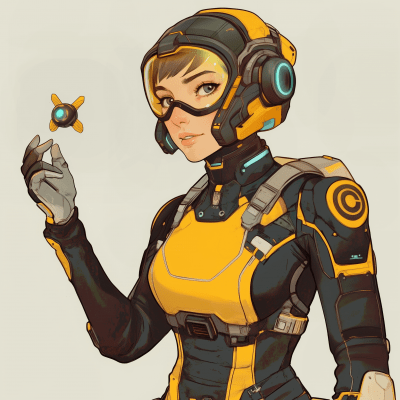 Futuristic Mecha Pilot