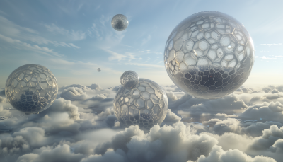 Graphene Spheres on Airship