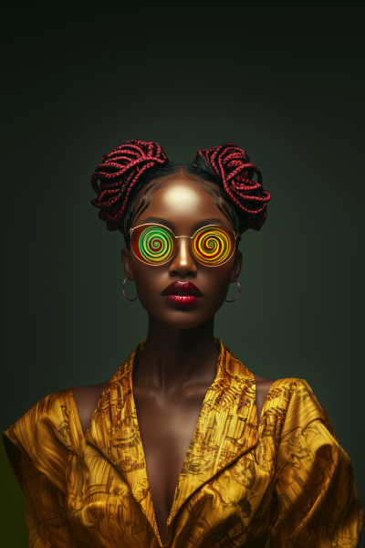 Surreal Portrait of a Black Woman