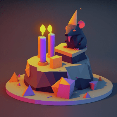 Low Poly Birthday Celebration