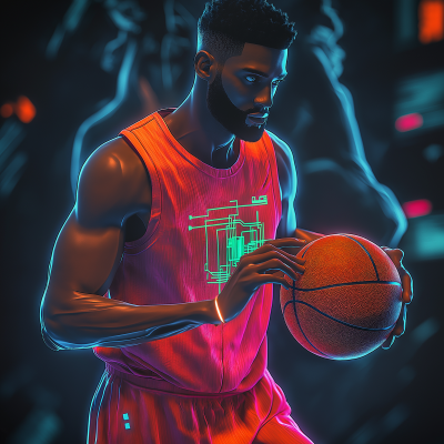 Futuristic Basketball Player