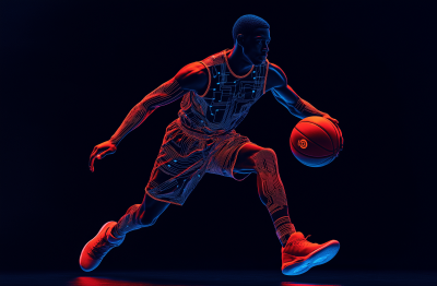 Futuristic Basketball Player