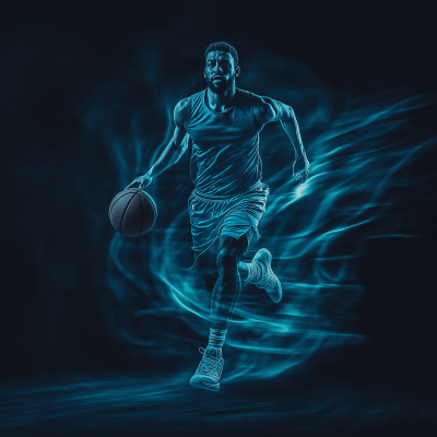 Futuristic Basketball Player