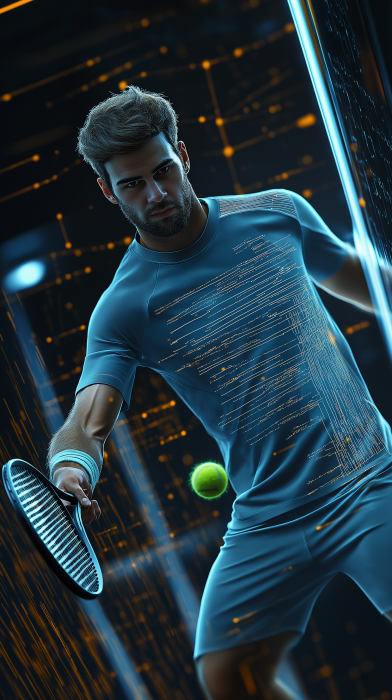 Futuristic Tennis Player