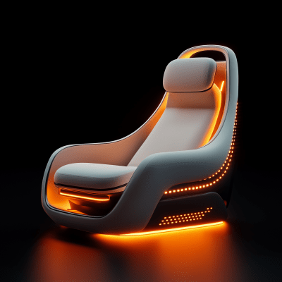 Modern Futuristic Car Chair