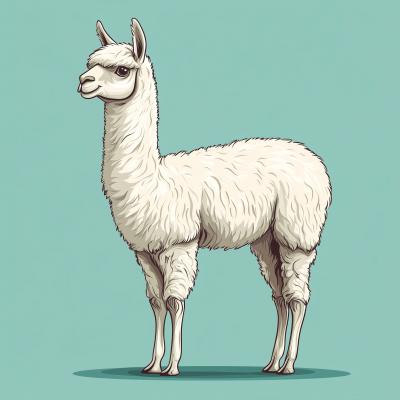 Alpaca Llama Children’s Illustration