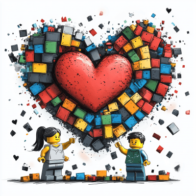 Lego Love Doodle