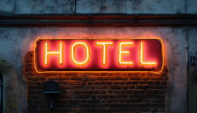 Neon Hotel Sign