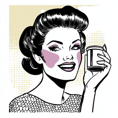 Vintage 1950’s Style Woman Illustration