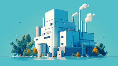 Modern Factory Illustration