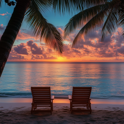 Tropical Beach Sunset