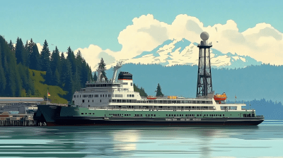 Washington State Ferry in Bremerton, Washington