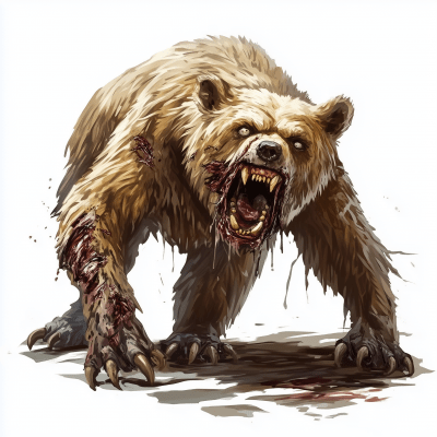 Zombie Bear for Dungeons and Dragons