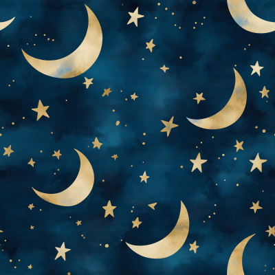 Celestial Night Sky Pattern