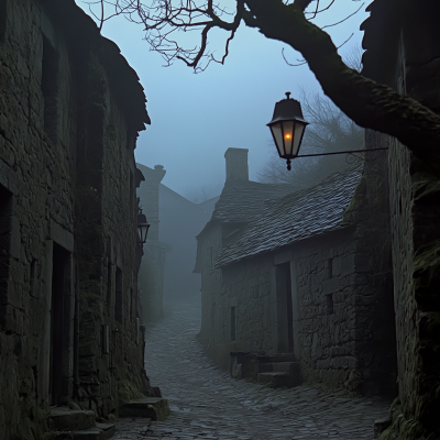 Misty Dark Fantasy Village