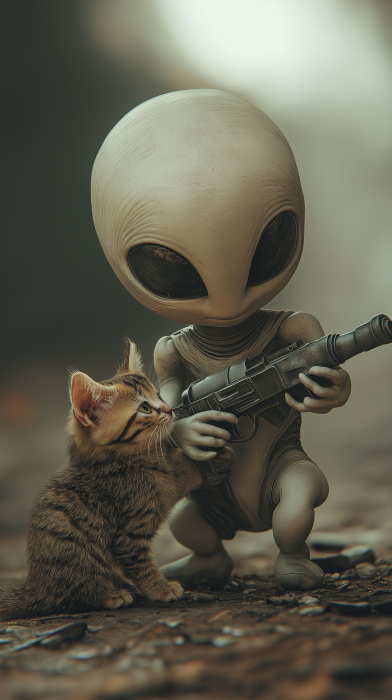 Adorable Alien with 1:1 Head