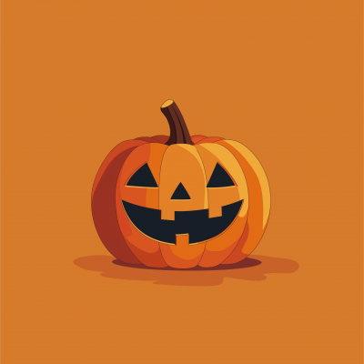 Minimalist Vector Art of a Happy Jack