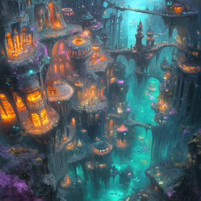 Underwater City of Coral and Shipwrecks