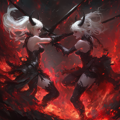 Demon Battle in Hell