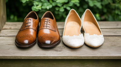 Aligned Wedding Shoes