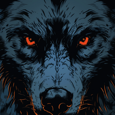 Meme-worthy Werewolf Staring at Camera