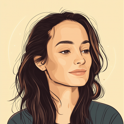 Smiling Woman Illustration