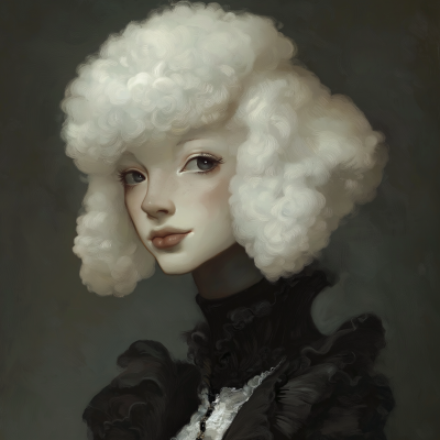 Poodle Dog Woman Fantasy Race Creature