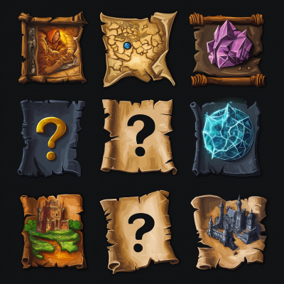 Fantasy Game Map Icons