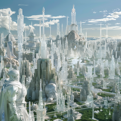 Fantasy Crystal City Landscape