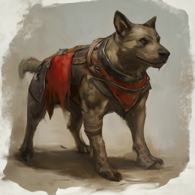 Mabari Warhound in Dragon Age Setting