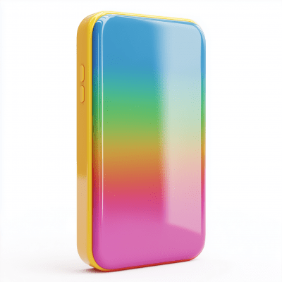 Colorful 3D Vertical Smartphone Icon