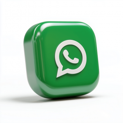 Cute 3D WhatsApp Logo Icon