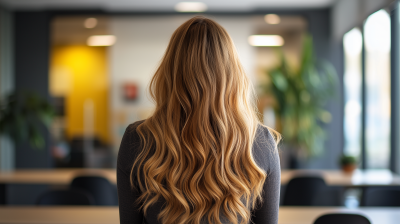 Caucasian woman in a meeting room