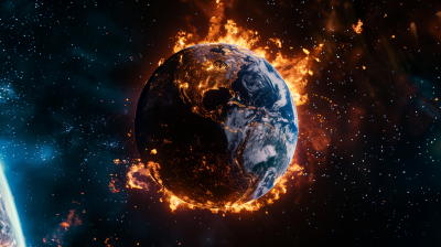 Planet Earth on Fire