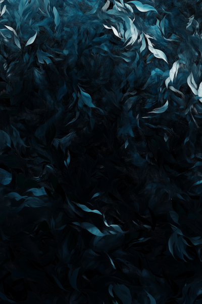 Dark Ocean Texture with Seaweed