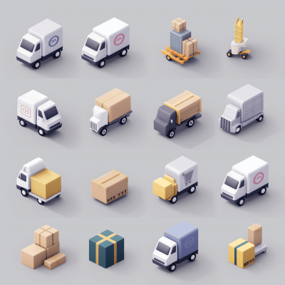 Delivery and Courier Icon Sets