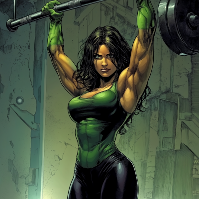 She-Hulk Bench Press