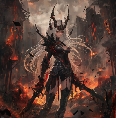 Demonic Warrior in Hell