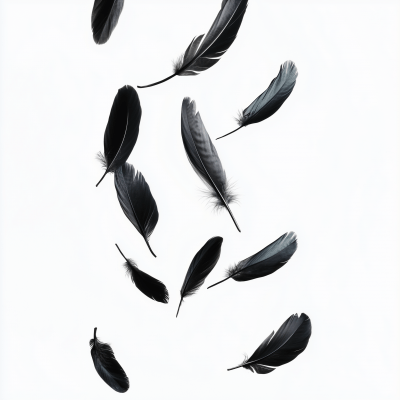 Crow Feathers Falling