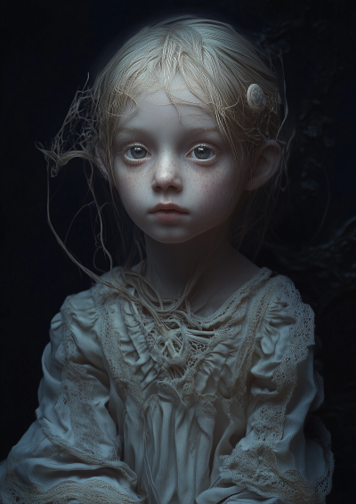 Inspirational Portrait by Hammershoi and Jean Baptiste Monge